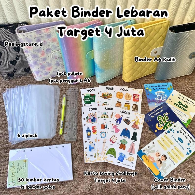 

Paket Binder Lebaran Target 4 Juta Paket Binder Kulit Lebaran / Paket Binder Keuangan / Binder A6 RB07