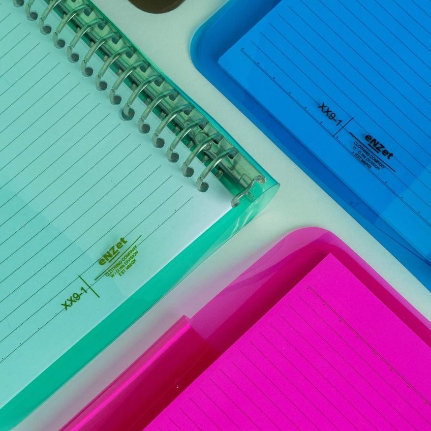 

Binder Note A5 Binder Mika PVC Jelly Transparan Loose Leaf Agenda 20 Ring RB07