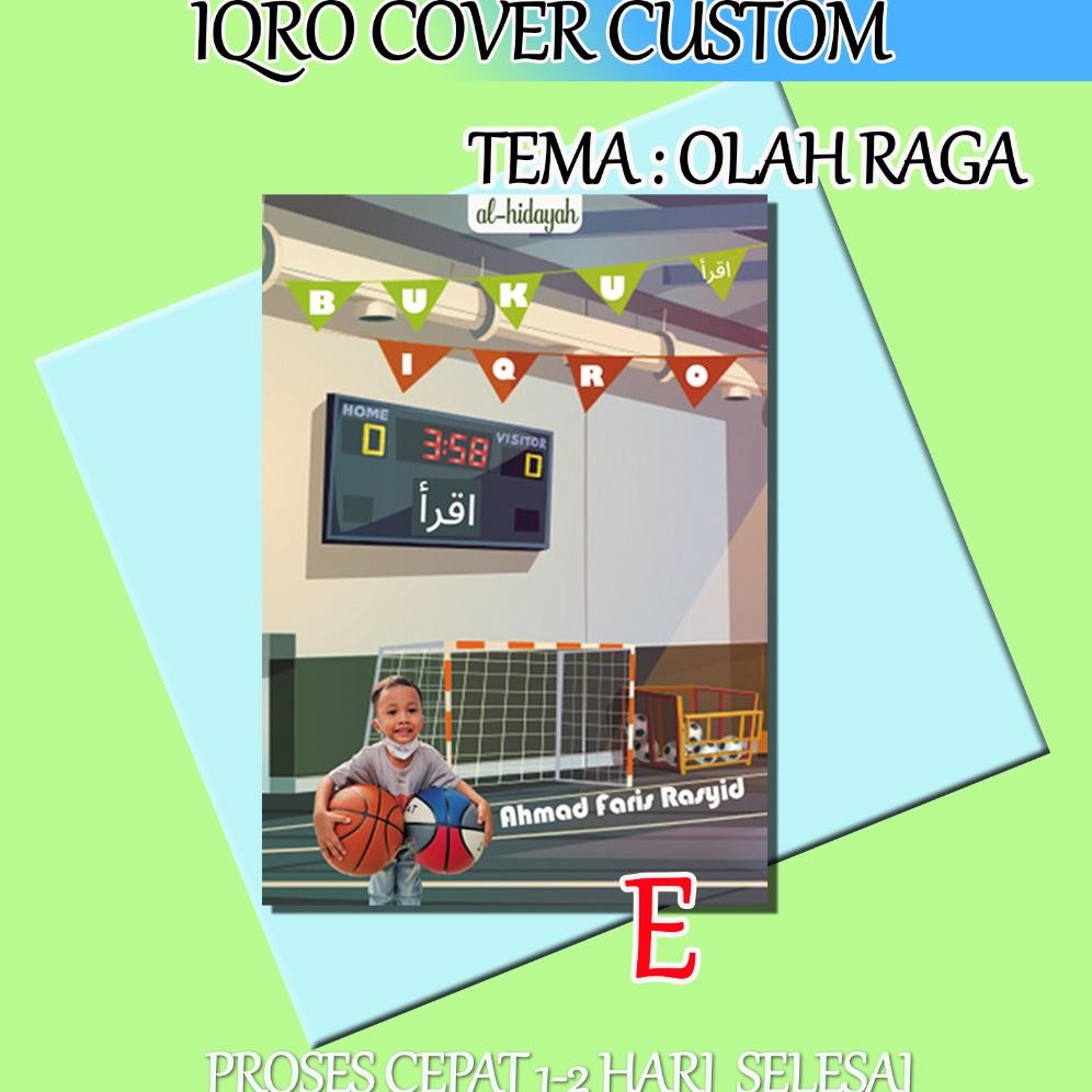 

( BISA CUSTOM CETAK NAMA+FOTO ) Iqro Besar 20 X 15cm Kertas HVS - ISI 5 PCS - Karmedia RB07
