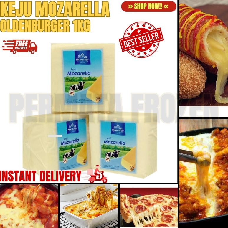 

Baru Mozzarella Oldenburger 1kg Keju Mozarella Import Jerman