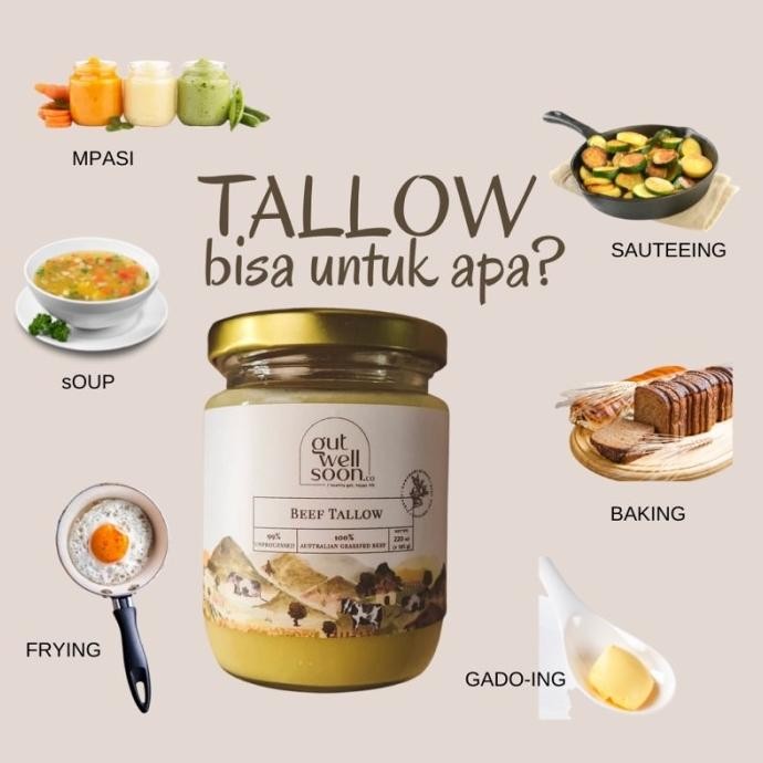 

(Expert) BEEF TALLOW (grassfed) by GUT WELL SOON