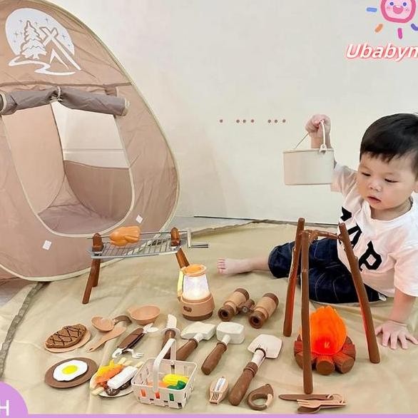 Codmainan Kemping Set Anak Lengkap Dengan Alat Masak Masakan Tenda Kemah Anak Camping Set Pretend Pl