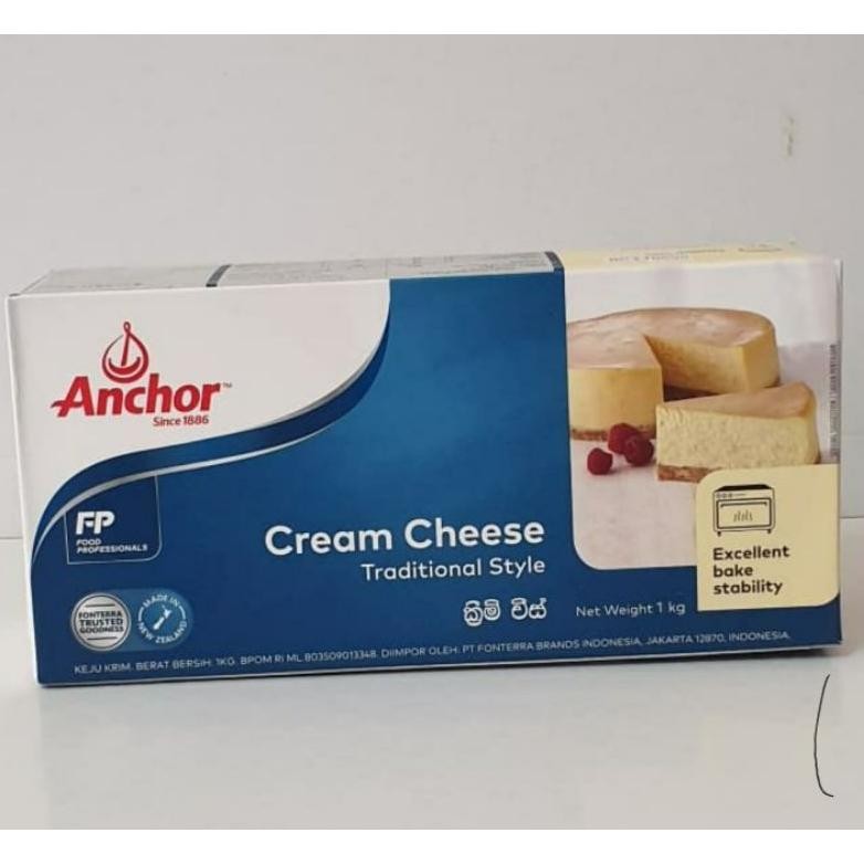 

Baru Anchor Cream Cheese 1kg - Keju Krim Lembut untuk Kue & Roti