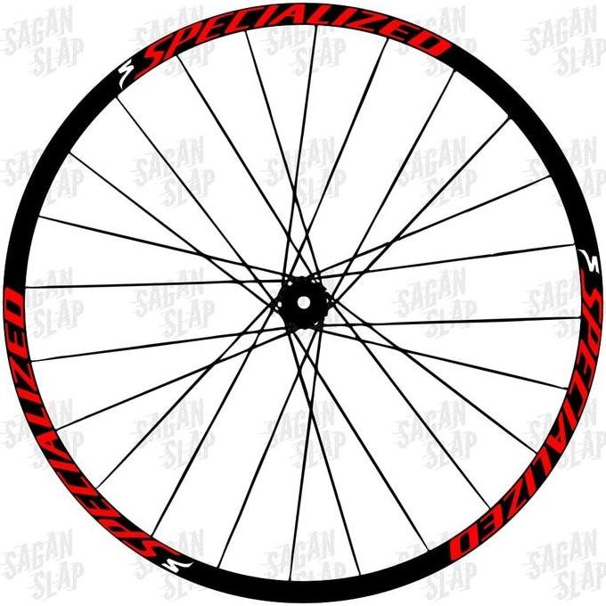 Sticker Rims Specialized Lebar Stiker 2Cm Decal Rim 26 27.5 29 700C Kualitas Terbaik Harga Termurah