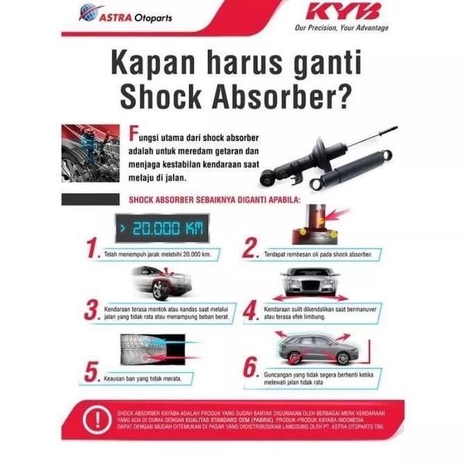 Shock Breaker KYB KAYABA ULTRA HONDA JAZZ NEW CITY 2004-20 BELAKANG ORINAL