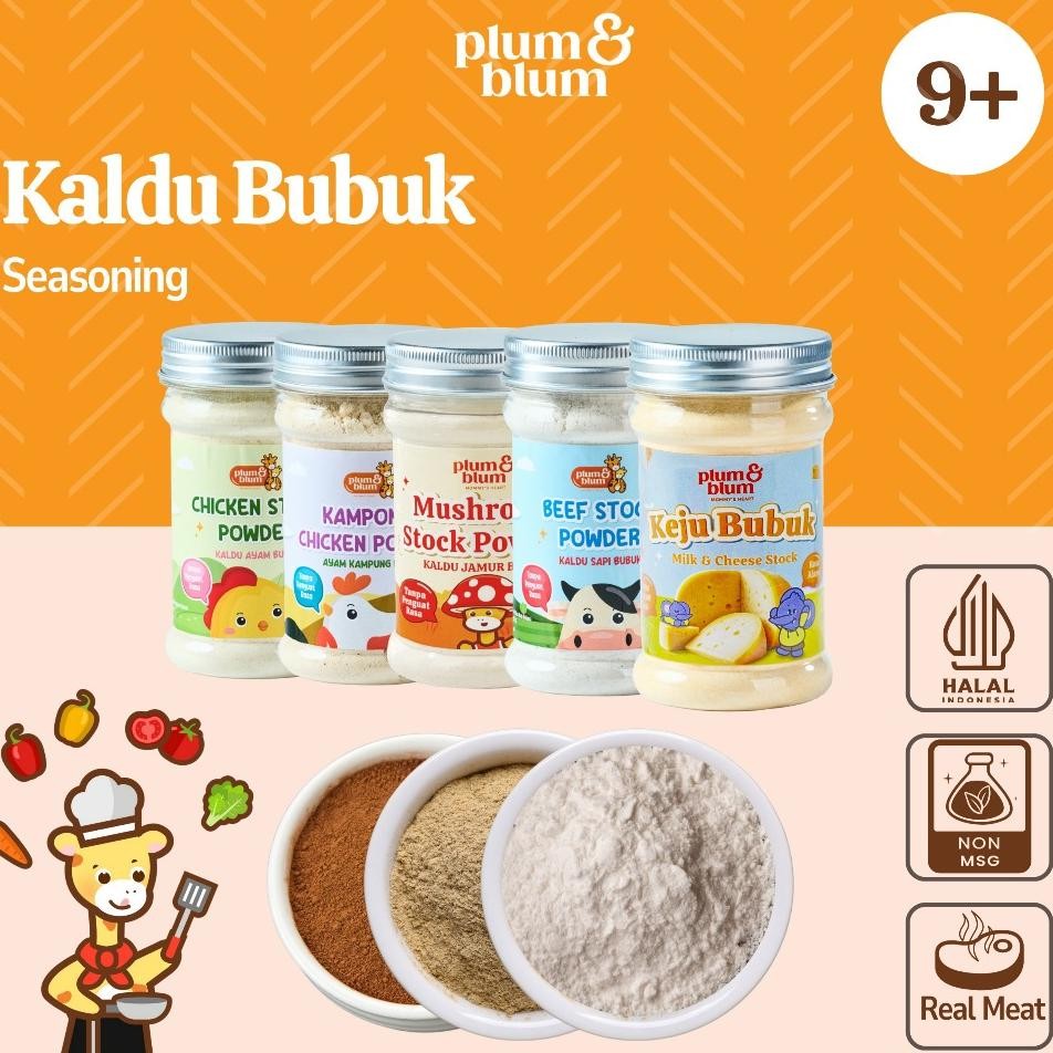 

Plum Blum Kaldu Mpasi Kaldu Sapi Kaldu Ayam Kaldu Jamur 100 Gram