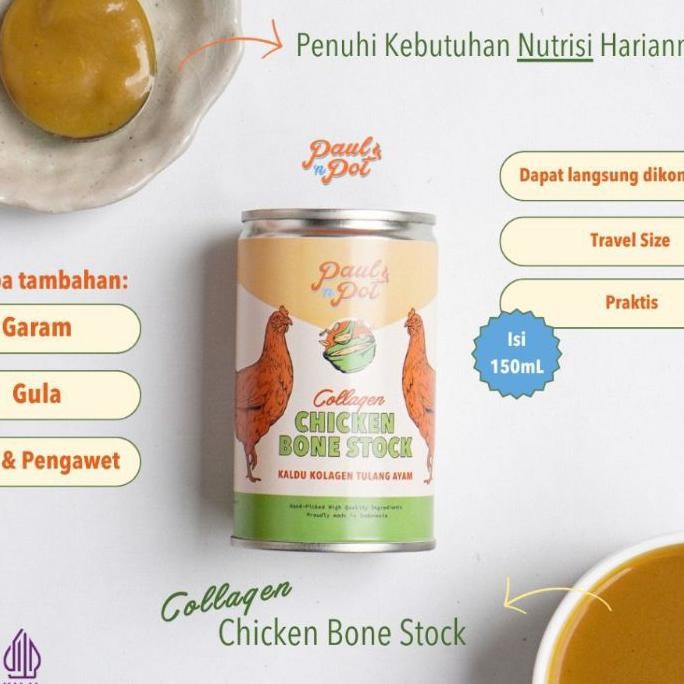 

Bundle Paage 3Pcs Ready Sto Siap Kirim Freshly Made Paulnpot Chien Collagen Bone Sto Bone Broth 150Ml Kaldu Tulang Ayam Halal Kaldu Mpasi