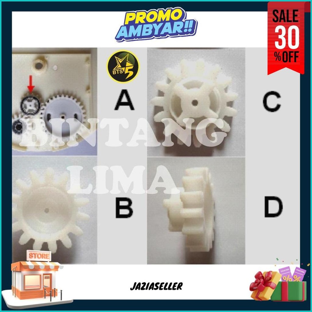 Spare Parts / Onderdil / Suku Cadang Alat Tanam Jagung Bintang Lima - Gear/Gir Bintang Bts5-Sp01 Ori