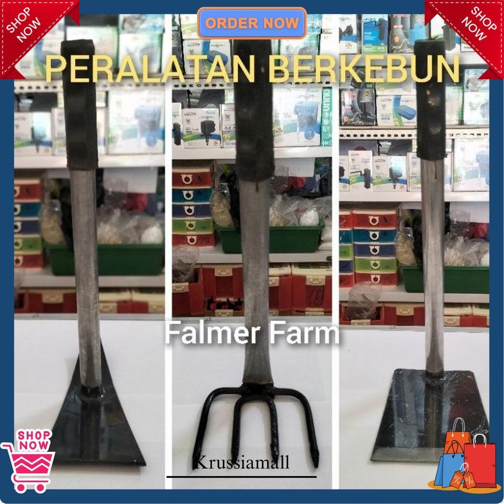 Cangkul Garpu Besi Alat Berkebun Di Pekarangan Siap Kirim