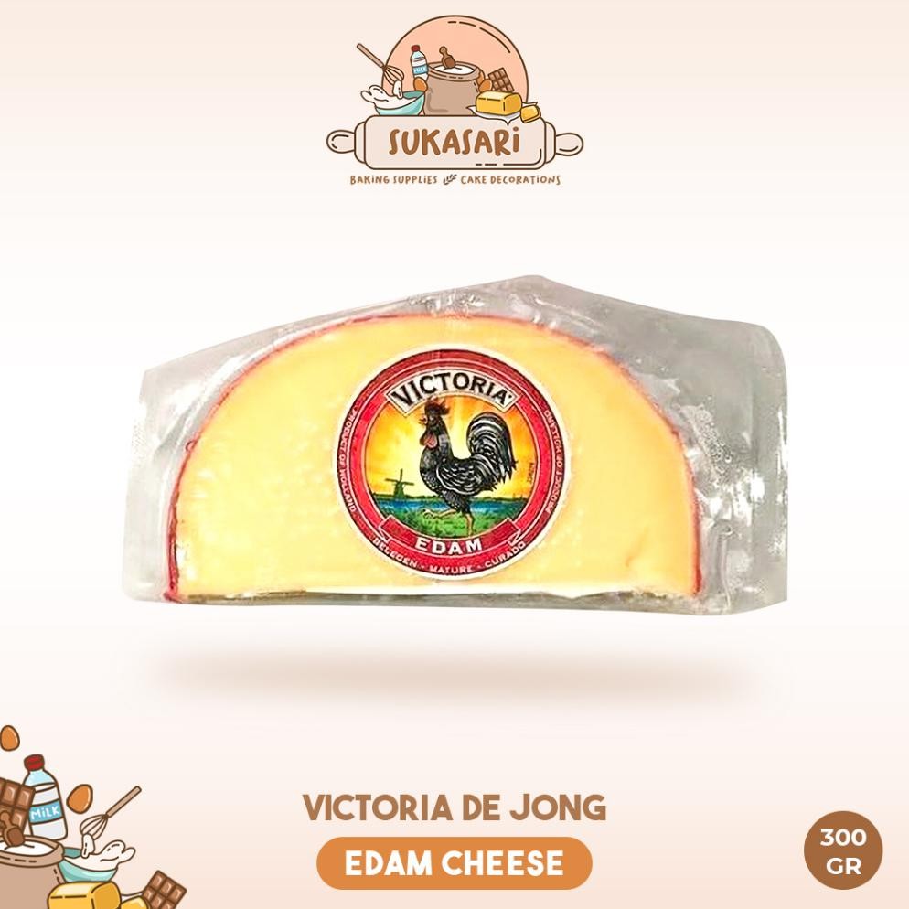 

Baru Keju Edam Victoria / De Jong 300gr - Dutch Cheese Edam Halal