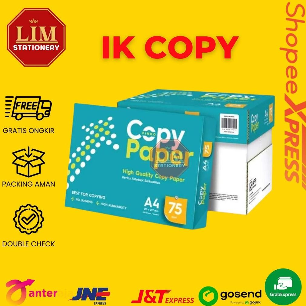 

Sale! Kertas Hvs A4/F4 75Gsm 1 Dus (5 Rim) Siap Kirim Instant