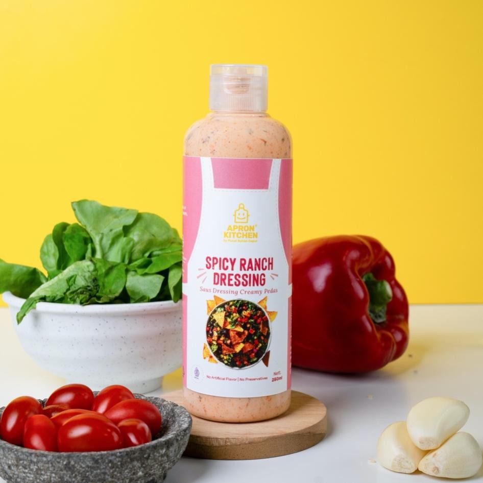 

Apron Kitchen Spicy Ranch Dressing Salad Creamy Pedas 250Ml