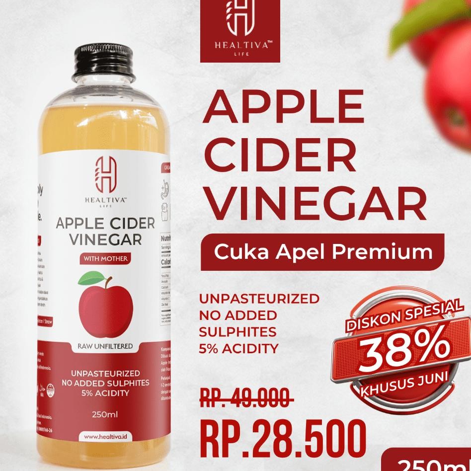 

Healtiva Cuka Apel Organik Ml Cider Vinegar With The Mother Cuka Sari Apel Murni