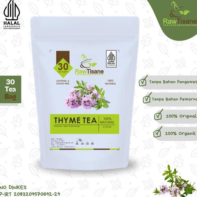 

SALE!!! THYME TEA : THYME LEAF TEA / SATUREJA HORTENSIS TEA (30 Tea Bag)