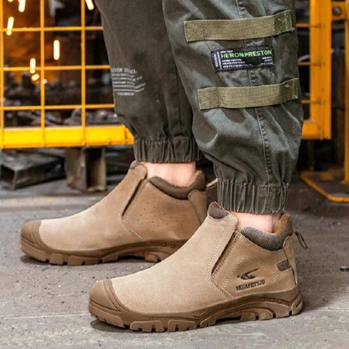 

Terlaris Safety Shoes Sepatu Keselamatan Kerja Anti Benturan Dan Tahan Api