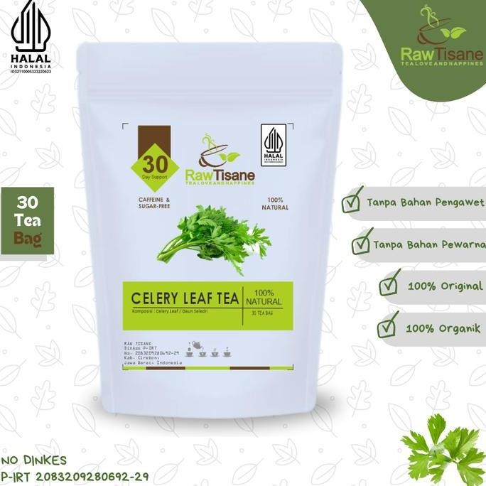 

SALE!!! CELERY LEAF TEA : PURE CELERY LEAVES / TEH DAUN SELEDRI (30 TEA BAG)
