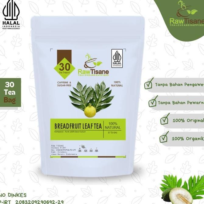 

SALE!!! BREADFRUIT LEAF TEA : TEH DAUN SUKUN ORIGINAL ISI 30 TEA BAG