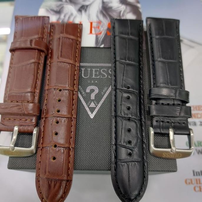 TALI JAM TANGAN GUESS KULIT CROCO ORIGINAL