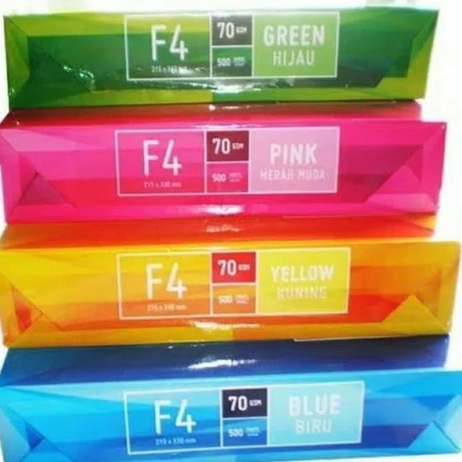 

Sale! Kertas Hvs F4 Warna 70Gsm Sidu | Kertas Folio Warna-Warni | Kertas Print Warna