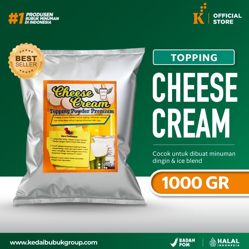 

Baru Javaland Topping Powder Cheese Cream 1KG | Bubuk Topping Keju Minuman