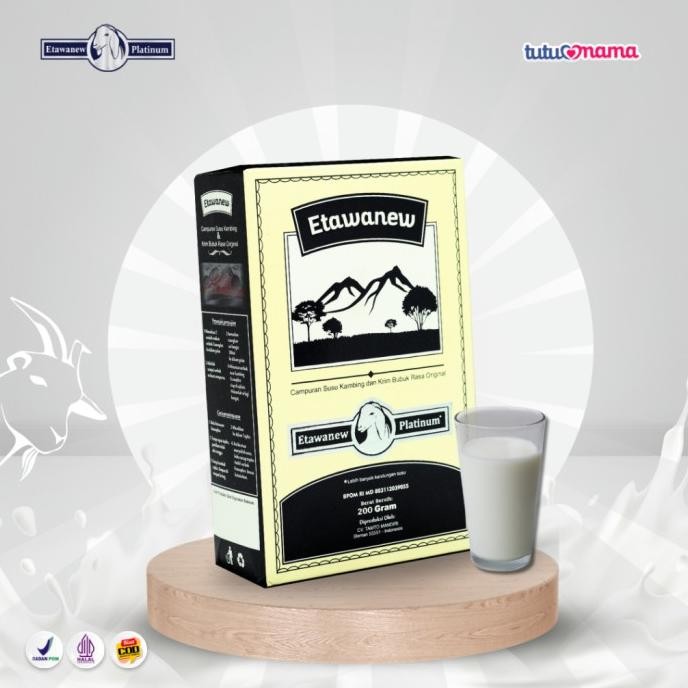 

(Expert) Etawanew Platinum 200gr Original 100% - Susu Kambing Etawa Kualitas Atasi Nyeri Sendi Pegal Linu