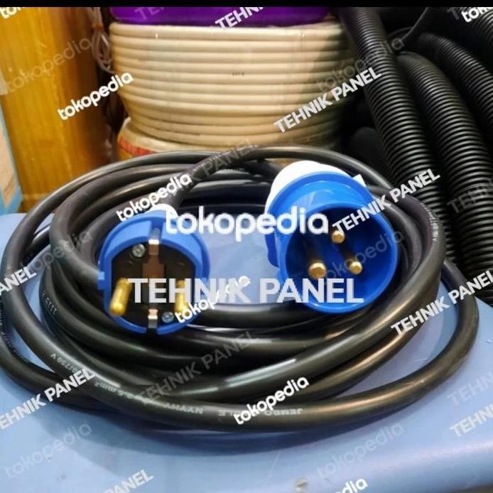 

Terlaris Kabel Penghubung Pln Genset Male 2Pin 16A Ke Male 3Pin 32A 2Mtr