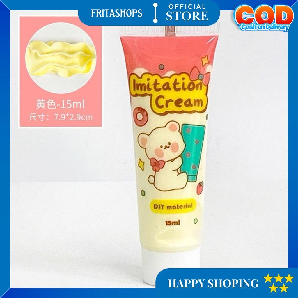 

Cream Clay Liquid Glue Diy Imitation Lem Simulasi Krim Deco Hias Gantungan Kunci Case 15 Ml Terlaris