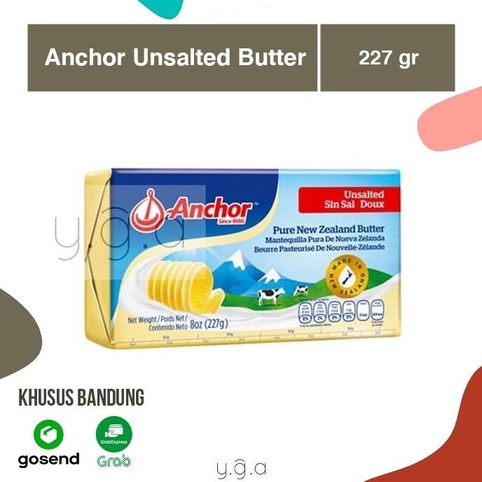 

(Expert) Anchor Unsalted Butter 227g / Mentega Tawar Anchor