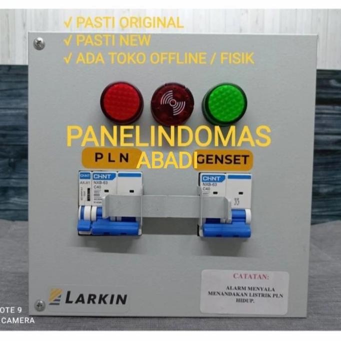 

Terlaris Panel Interlock Switch Pln - Genset Chint 2P + Alarm 1Phase 1 Phase