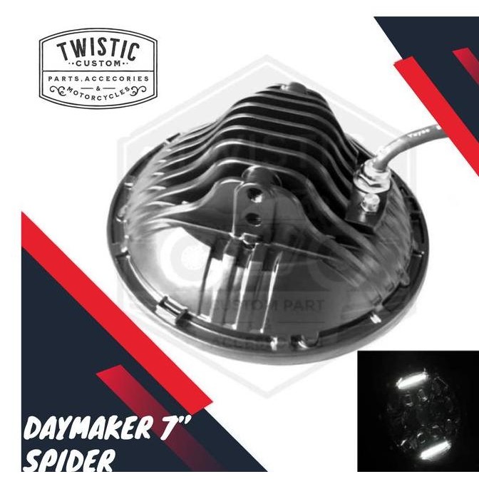 Daymaker Spider Eye 7 Inchi Lampu LED 75w Kawasaki W175