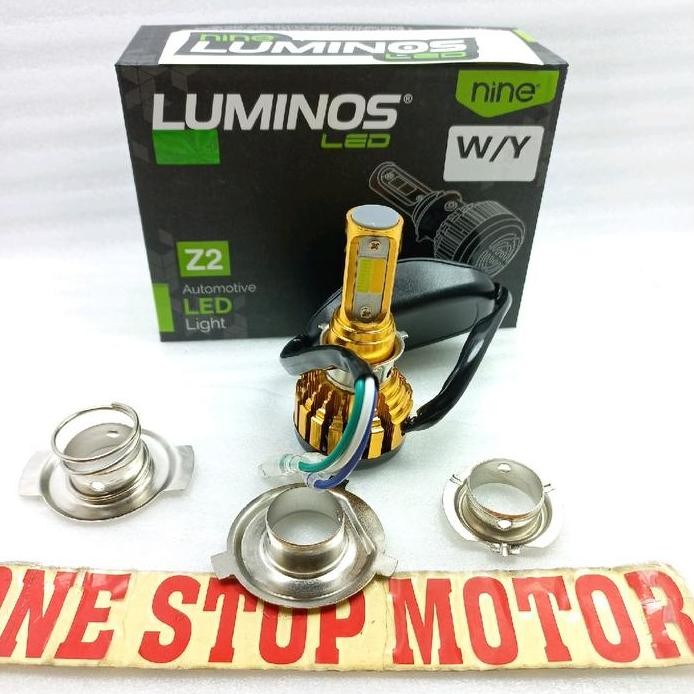 Lampu Depan LED Luminos Z2 2 Warna Putih Kuning Semua Motor