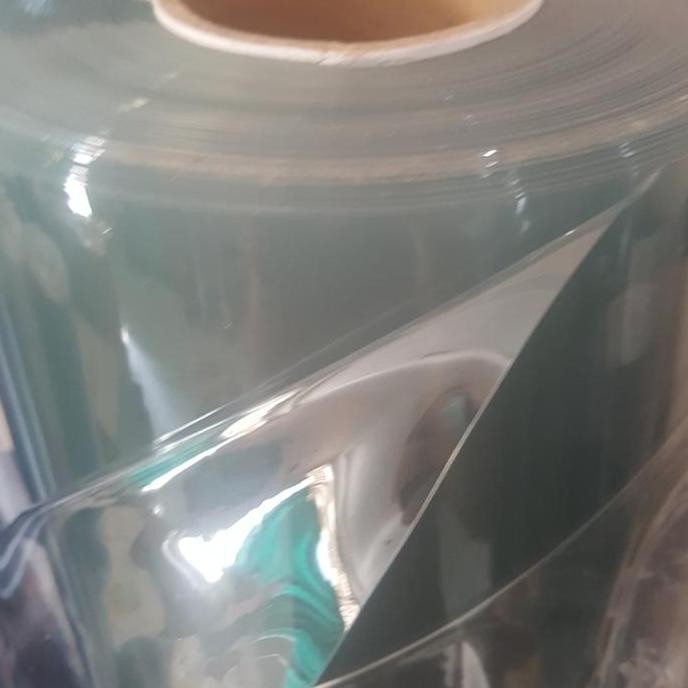 ready stock Plastik Mika Transparan Bening Tebal 0.50mm Meteran / Plastik PVC Tas