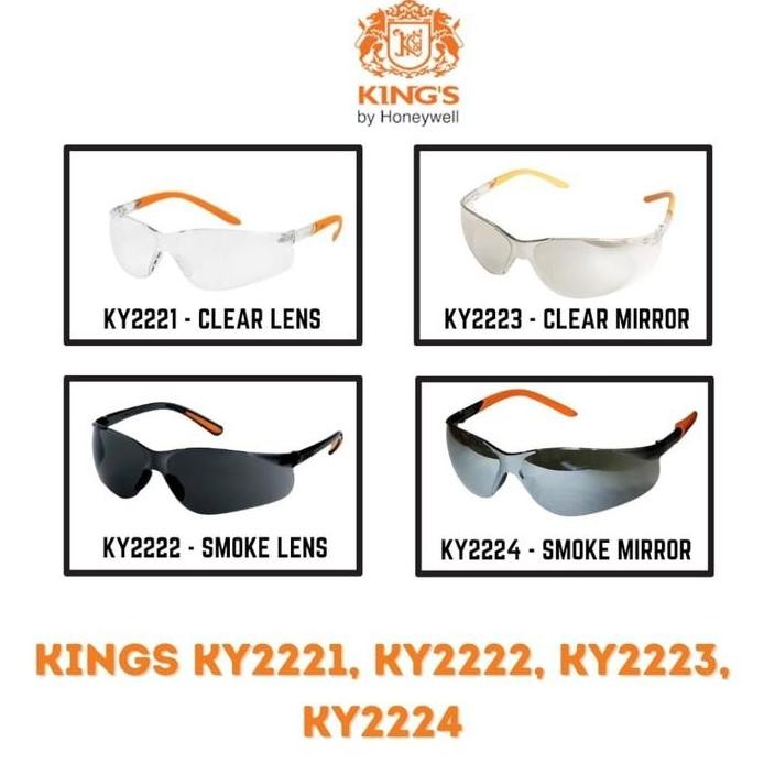 

Terlaris Kaca Mata Clear Safety Kings Ky2221 | Ky2222 | Ky2223 | Ky2224 Smoke