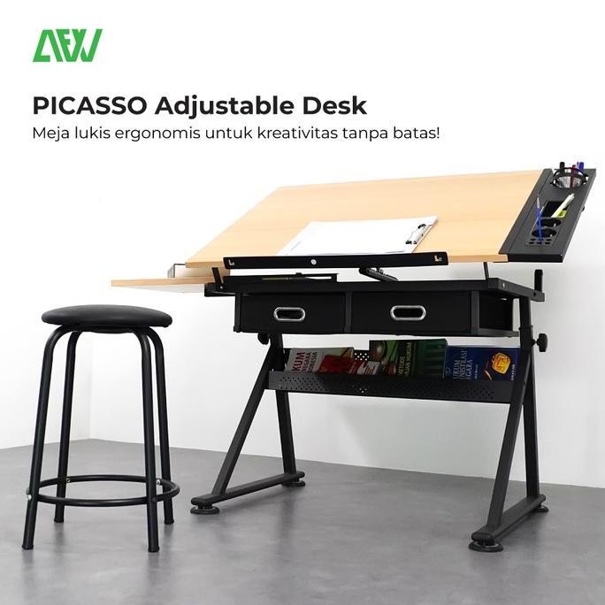 

Terlaris Meja Lukis Meja Gambar Adjustable Picasso Afw