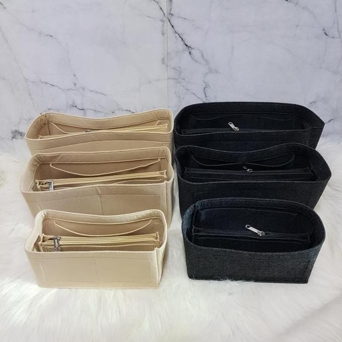 ready Felt Bag Organizer for Micro belt Middle Zip / organiser tas celine