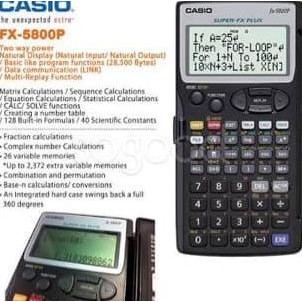 

restock Casio Calculator FX-5800P Programmable Scientific Kalkulator Ilmiah