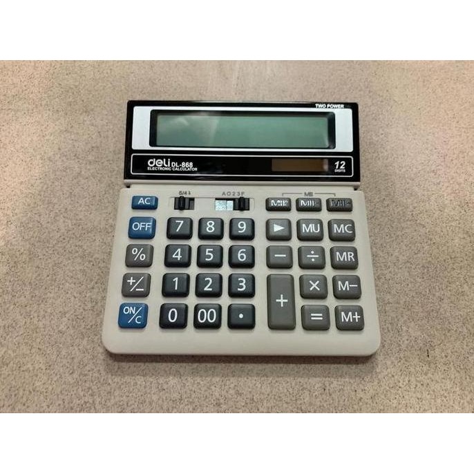 

restock KALKULATOR 12 DIGIT DELI KODE DL-868