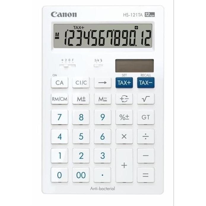 

restock KALKULATOR CANON HS-121TA ASA HB 12 DIGIT ANTI BACTERIAL DESKTOP