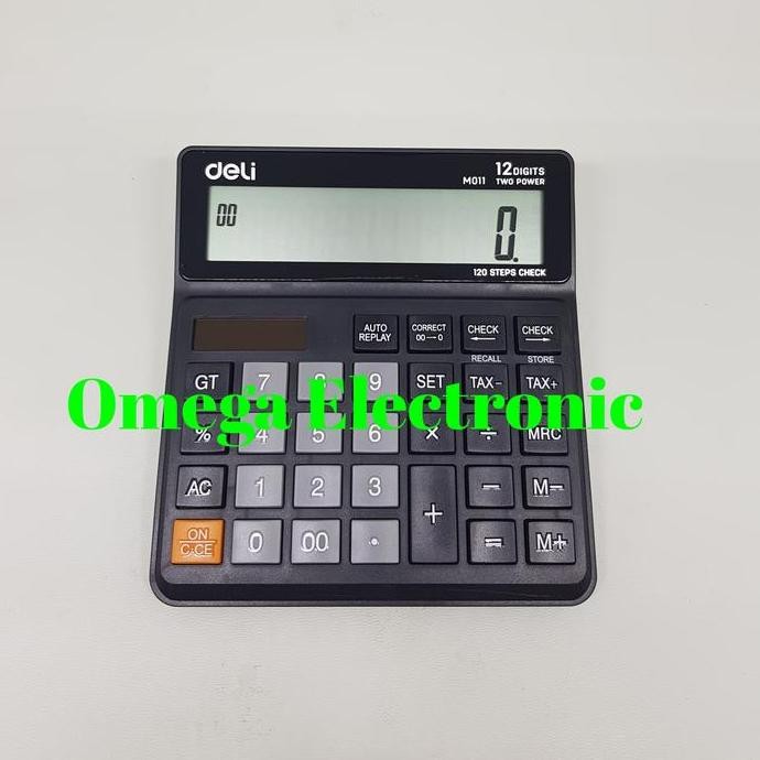 

restock Deli M011 M 011 Calculator Check Correct Desktop Kalkulator 12 Digits