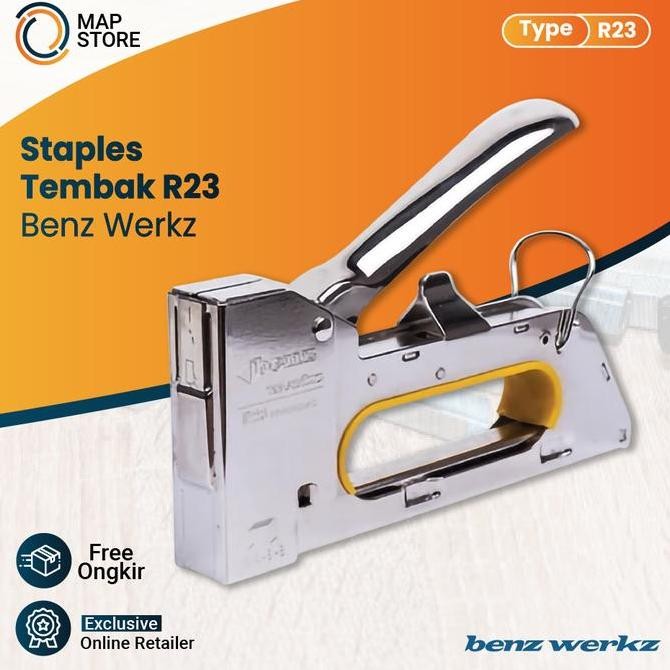 

Staples Tembak R23 BENZ / Stapler Tacker Gun by BENZ WERKZ
