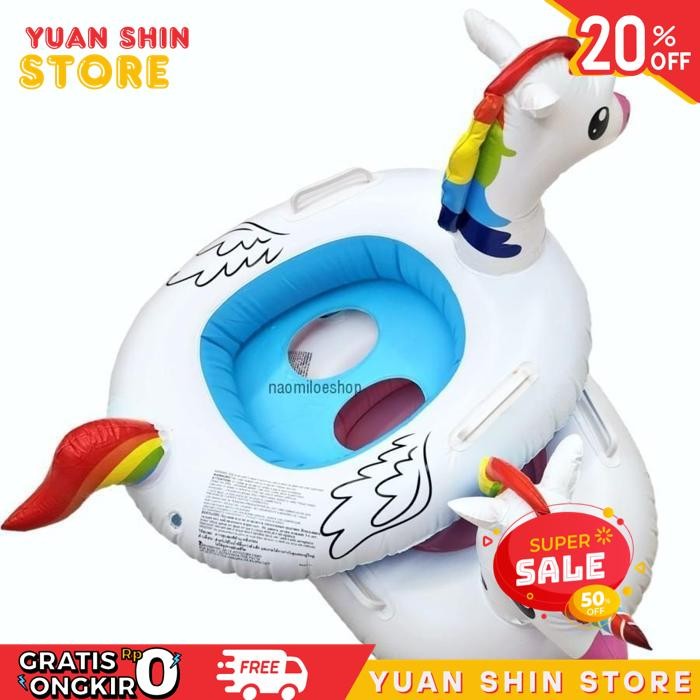 PELAMPUNG RENANG ANAK DUDUK UNICORN BAN RENANG UNICORN CUTE/PELAMPUNG BERENANG LUCU/PELAMPUNG ANAK P