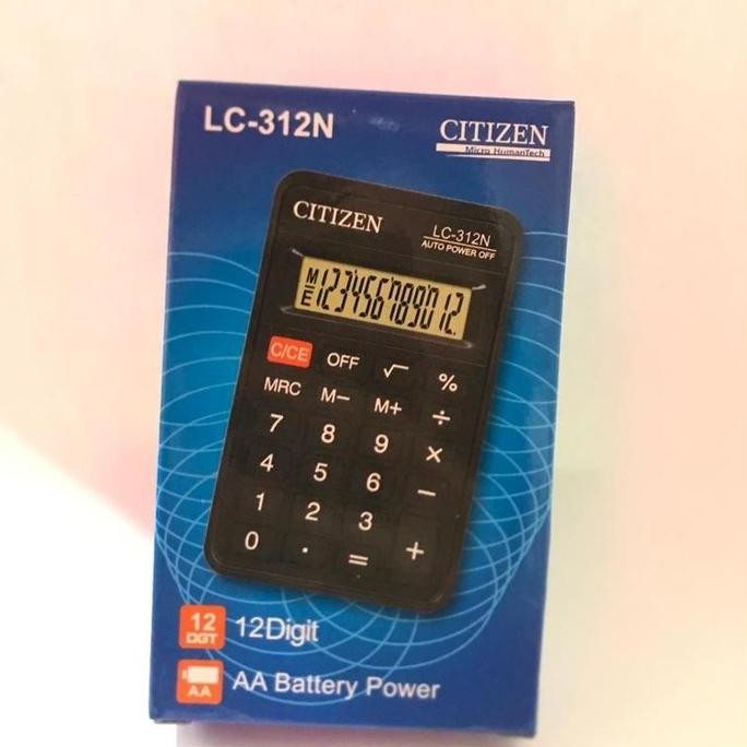 

restock Kalkulator / Calculator / alat hitung CITIZEN LC-312N