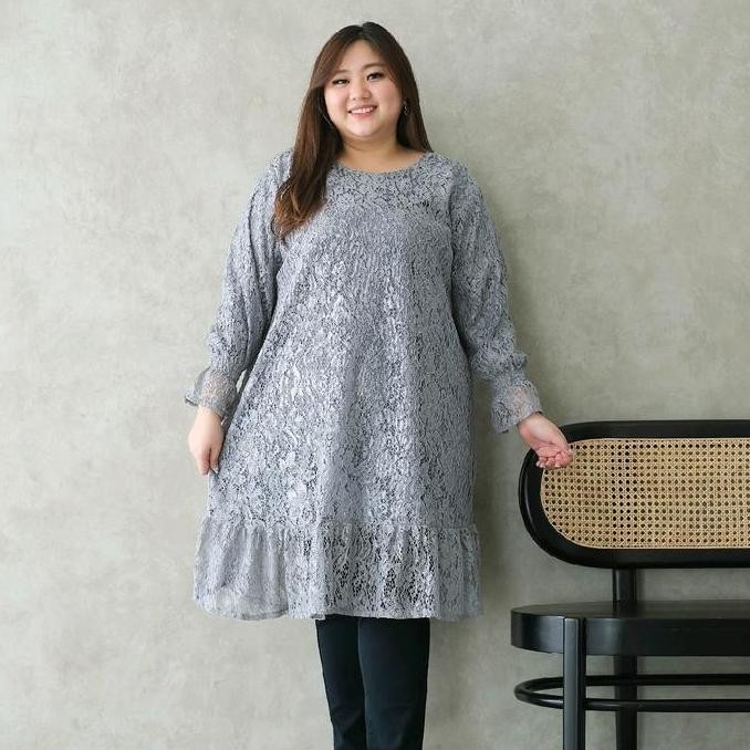 tunik brokat jumbo Ld130 & 140cm