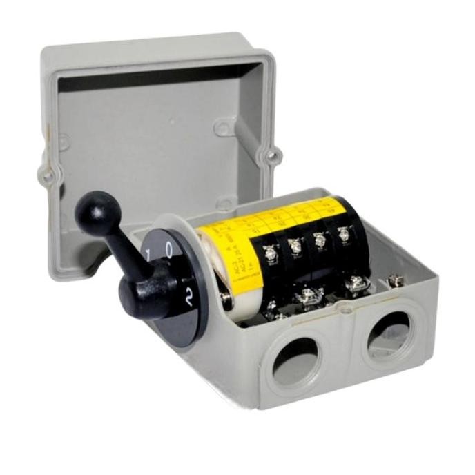 

Terlaris Change Over Switch 4P 25A Wisenheimer Cos Ohm Saklar Genset 25A + Box