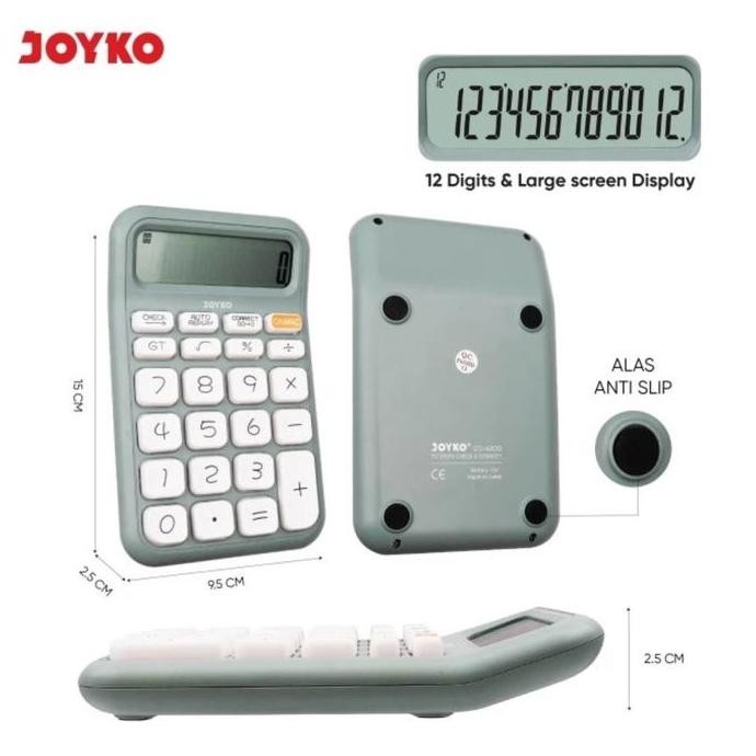 

restock Calculator / Kalkulator Joyko 12 Digit CC-62CO