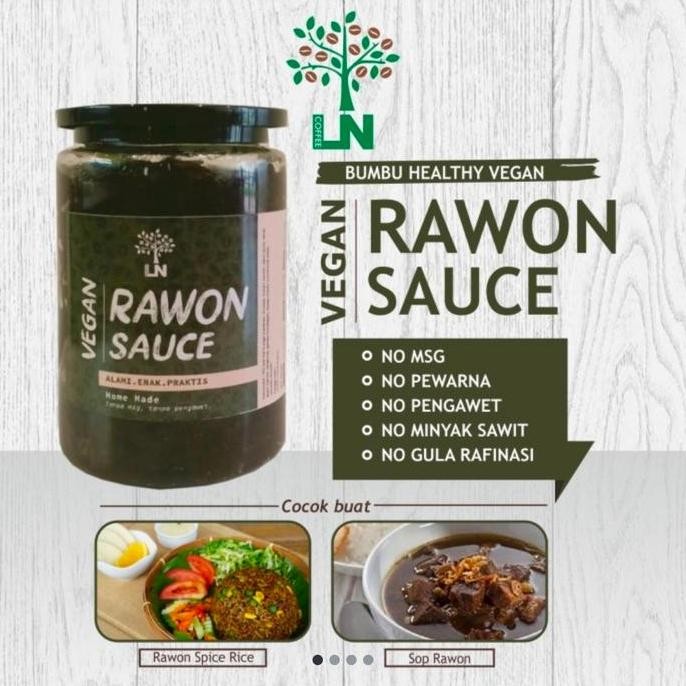 

TERLARIS Premium Vegan Rawon Sauce / bumbu Rawon Vegan Praktis 250 gr ready
