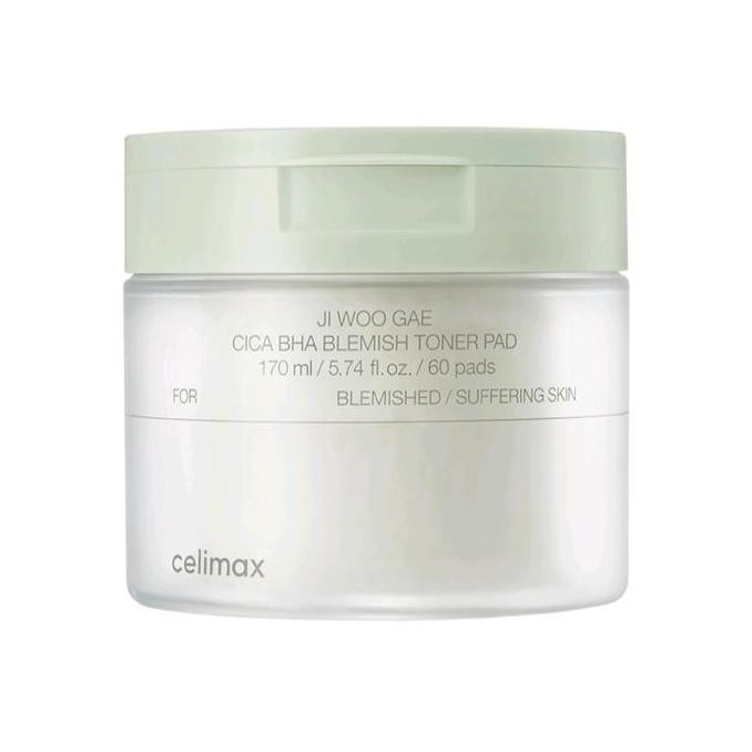 Celimax Ji Woo Gae Cica Bha Blemish Toner Pad Korea