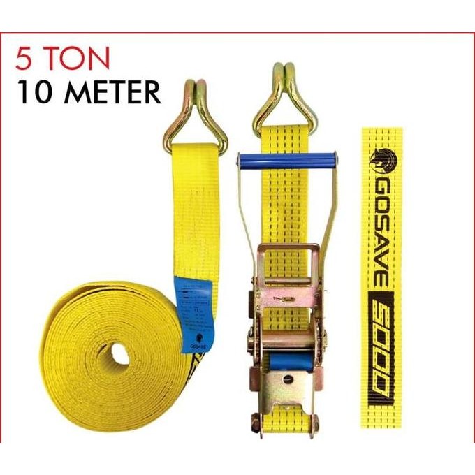 

Terlaris Gosave Webbing Cargo Lashing Belt Rachet Tie Down Trackbelt Sabuk Truk