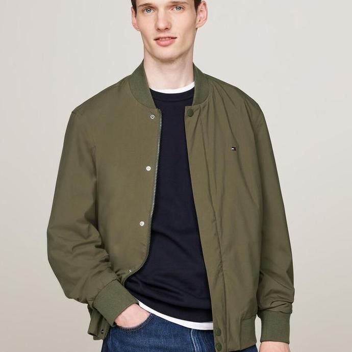 Murah Jacket Pria Bomber - Tommy Hilfiger Lightweight Original Authentic