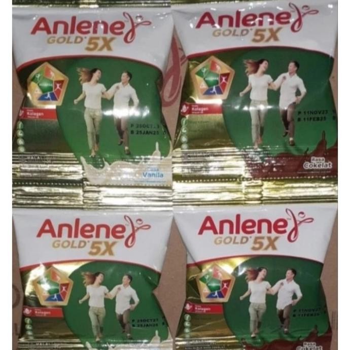 

(Expert) Anlene Gold Susu Bubuk Vanilla Cokelat 25G 1 Renceng Isi 10 Sachet